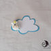Card Art etichette segnaposto nuvola con unicorno personalizzabile per bimbo e bimba