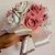 Bouquet comunione con rose bianche e rosa