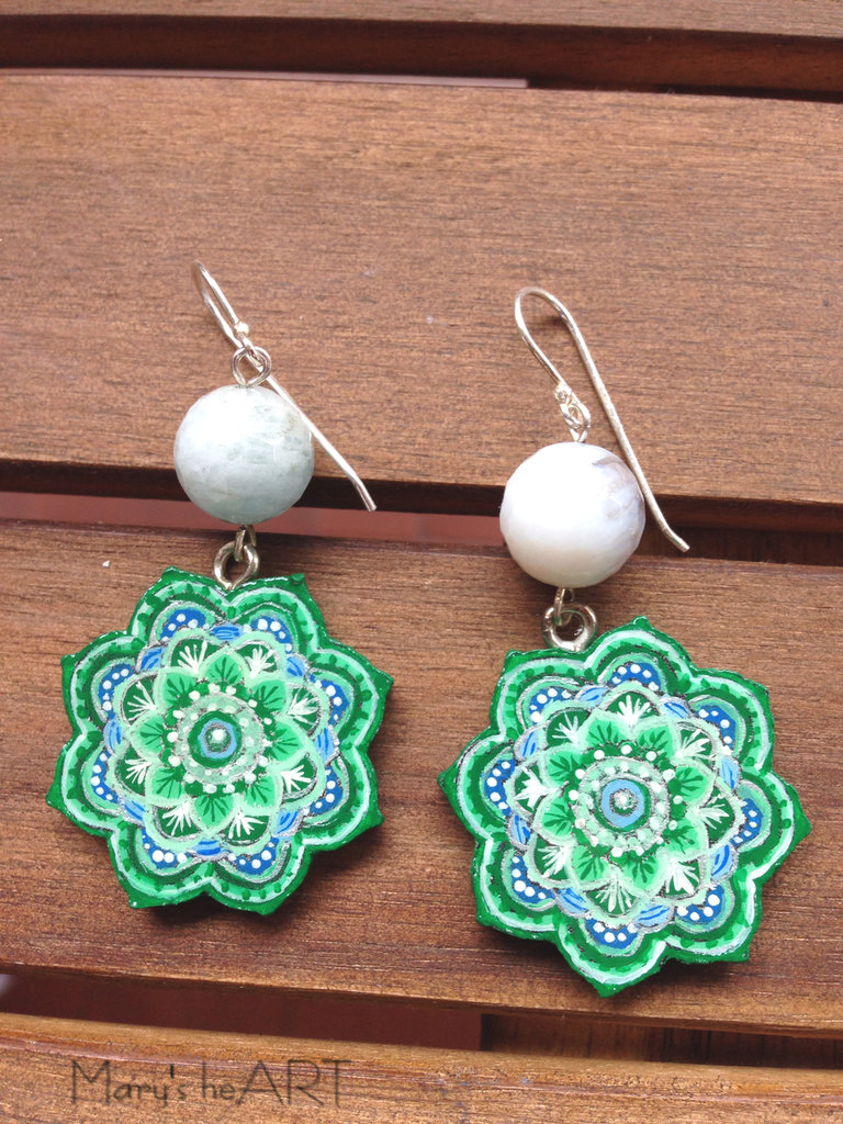 Set 20 Paia Orecchini In Legno Africano Donna | Rotondi Colorati Etnici Pendenti - 4