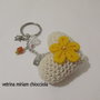                                            Portachiavi amigurumi a forma di cuore e charms