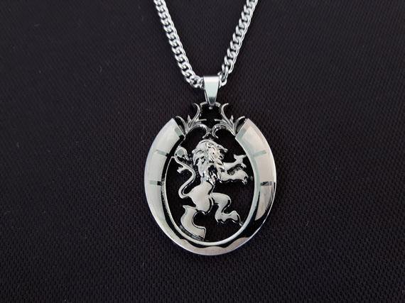 Collana Con Ciondolo A Forma Di Testa Di Leone – Ciondolo Da Uomo In Acciaio Inossidabile Con Animale, Stile Punk Rock, Gioielli Hip Hop, Collane - 3