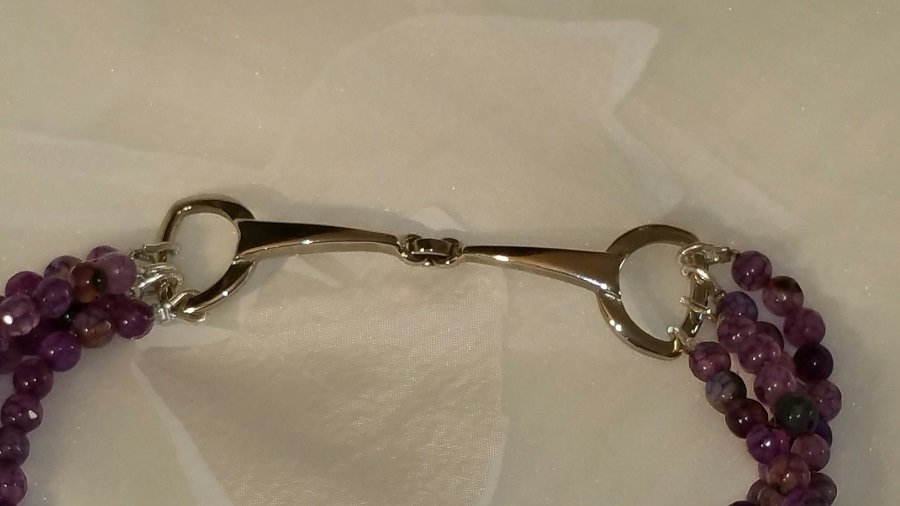 Ciondolo A Cuore Con Ametista Viola - Collana Con Ametista Viola - Foto 4