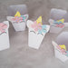 PopCorn box a tema unicorno gadget di fine festa portacaramelle, patatine, pop corn personalizzabili 