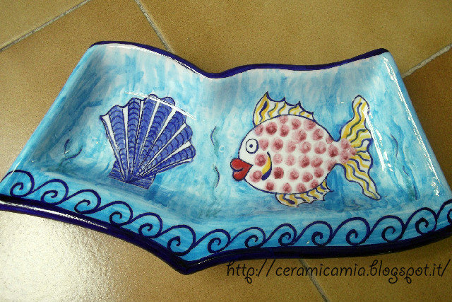 Antipastiera In Ceramica Tunisina Dipinta A Mano - Forma A Fiore, 7 Ciotole, 30x5 Cm, Per Tavola E Decorazione