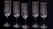 Bicchieri con incisione personalizzata per matrimoni o feste o come segnaposto
