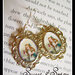 ALICE IN WONDERLAND-ALICE DRINK ME CAMMEO EARRINGS -ORECCHINI CON CAMMEO ALICE IN WONDERLAND