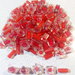 STOCK PERLE VETRO ROSSE