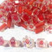 STOCK PERLE VETRO ROSSE