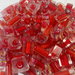 STOCK PERLE VETRO ROSSE