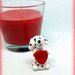 Decorazione cane dalmata con cuore personalizzato con il nome, idea regalo per san valentino per amanti dei cani
