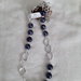 Collana lunga perle di ceramica blu