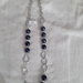 Collana lunga perle di ceramica blu