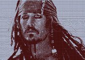 Jack Sparrow, I Pirati dei Caraibi, file di progettazione ricamo digitale. INSTANT DOWNLOAD
