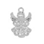 Pendente Charms Ciondolo Fai da Te a forma di ANGELO 20 x 14 mm per collane, bomboniere, bracciali, feste party eventi Natale