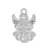 Pendente Charms Ciondolo Fai da Te a forma di ANGELO 20 x 14 mm per collane, bomboniere, bracciali, feste party eventi Natale