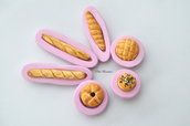 Set Pane Stampo-Stampo in Silicone-Stampi Silicone-Stampo per il Fimo-Stampo Dollhouse-Stampo Miniature-Stampini per il Fimo-Stampo-Stampi-Silicone-Stampo Resina-Stampo Alimentare-Stampo Gesso-Stampo Sapone-Fimo-Handmade-Made in Italy-ST142