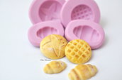 Set Pane Misto Stampo-Stampo in Silicone-Stampi Silicone-Stampo per il Fimo-Stampo Dollhouse-Stampo Miniature-Stampini per il Fimo-Stampo-Stampi-Silicone-Stampo Resina-Stampo Alimentare-Stampo Gesso-Stampo Sapone-Fimo-Handmade-Made in Italy-ST145