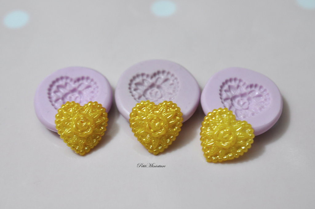 2 Stampini Silicone A Forma Di Cuore - 6 Cavità Per Cioccolatini, Ghiaccioli, Candele | Resistente Al Calore - Foto 2