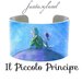 Bracciale piccolo principe rigido fascia stampa disegno regalo favola 