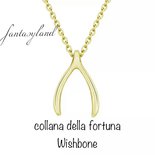 Collana personalizzata a ferro di cavallo portafortuna con
