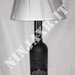 Lampada Bottiglia vuota Vodka Belvedere Magnum 1,75 L Midnight Sabre idea regalo riciclo creativo riuso