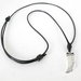 Collana Uomo con ciondolo argento di Corno inciso - MKN05