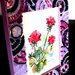Cornice Porta Foto 13x18 cm decorata in Mosaico sulle tonalità del Rosa e Nero con texture Circolare