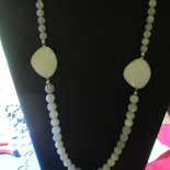 Collana Con Ciondolo Pietra Di Luna E Lucciola – In Acciaio Inox, Regalo Romantico Per Lei, Lunghezza Regolabile 45 Cm