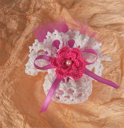Centrino bomboniera confettata Centrino bomboniera confettata