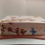 Scatola portagioie o spezie o bustine per tisane  con effetto marmo rosa e decoupage