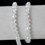 1*1 filo di perle perline sfaccettate 6 mm decorazioni bomboniere spaziatori divisori bigiotteria (90 pezzi circa)
