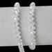 1*1 filo di perle perline sfaccettate 6 mm decorazioni bomboniere spaziatori divisori bigiotteria (90 pezzi circa)