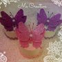 Scatolina portaconfetti c/farfalla lurex