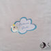 Card Art etichette segnaposto nuvola con unicorno personalizzabile per bimbo e bimba