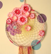 Maxi AcchiappaSogni della Primavera - Flower Power - Atrapasuenos Handmade Collection^^