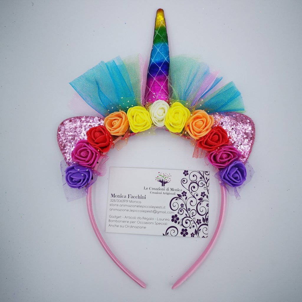 Kit Creativo Cerchietti Bambina - Diamanti E Decorazioni Unicorno - Lavoretto Fai Da Te Per Ragazze