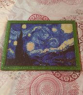 Quadro mosaico con cornice "Notte stellata" misura 40×30