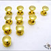 10 coppie di rivetti, mm.7 in metallo colore oro