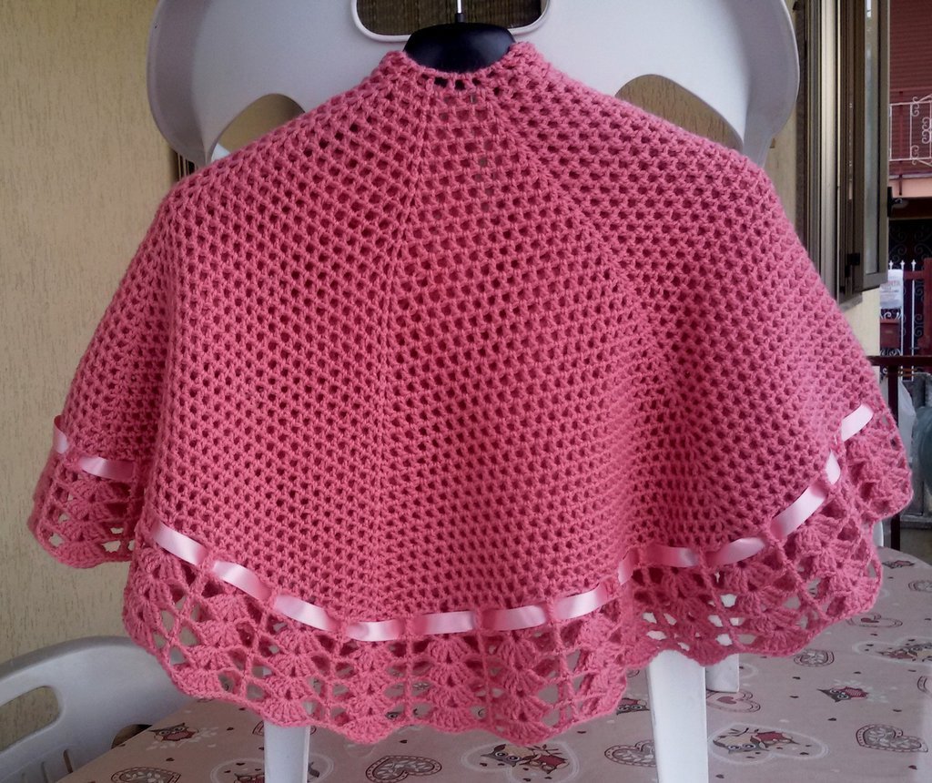 Mantellina In Misto Lana Per Donna - Scialle Caldo E Morbido, Made In Italy, Taglia Unica