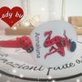 Cerchietto rosso in raso lady bug Bambina. Personalizzabile con nome