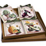 IDEA REGALO SET QUADRETTI SHABBY CHIC COUNTRY ARREDAMENTI CUCINA 15x15 ART sr1 