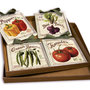 IDEA REGALO SET QUADRETTI SHABBY CHIC COUNTRY ARREDAMENTI CUCINA 15x15 ART sr2 