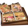 IDEA REGALO SET QUADRETTI SHABBY CHIC COUNTRY ARREDAMENTI CUCINA 15x15 ART sr13