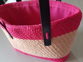 borsa pink all'uncinetto borsa pink all'uncinetto