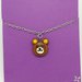 Collana orsetto kawaii in fimo, gioielli orso per idea regalo amica