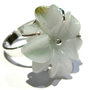 anello giada fiore verde