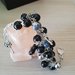 Bracciale "grappolo" con perle di vari colori e misure