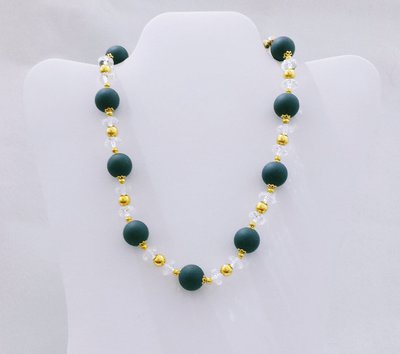 COLLANA CORTA CON PERLE IN ECOPELLE - DIGIO COLLANA CORTA CON PERLE IN ECOPELLE - DIGIO