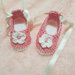 scarpine ballerine rosa per neonata fatte a mano all' uncinetto