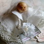 Bambola sacchetto lavanda fatto e decorato a mano